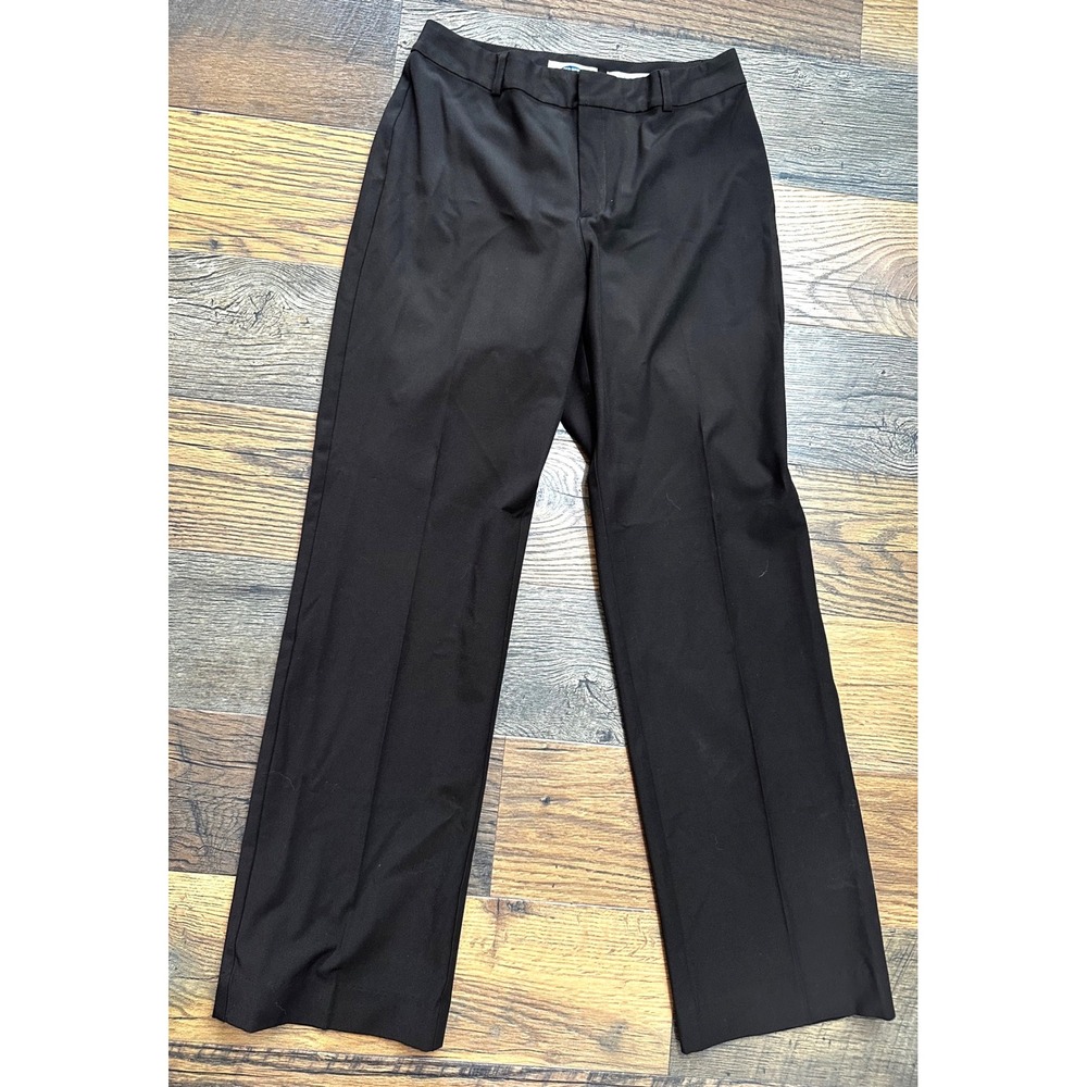 Old Navy Womens 6 Regular Stretch Dress Pants Brown Straight Leg Trousers Y2K